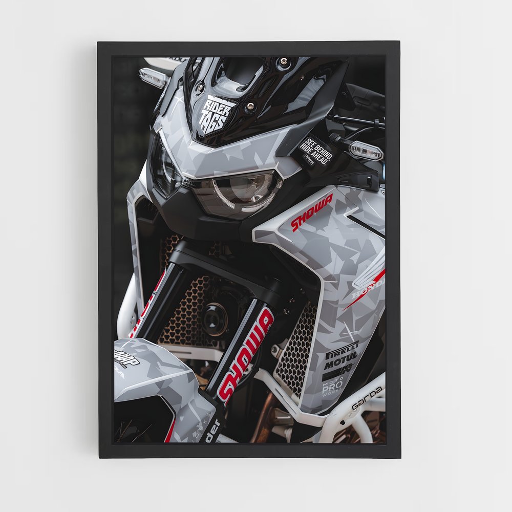 Poster L'Aventurière de l'Asphalte – affiche Honda Moto (vue 2)